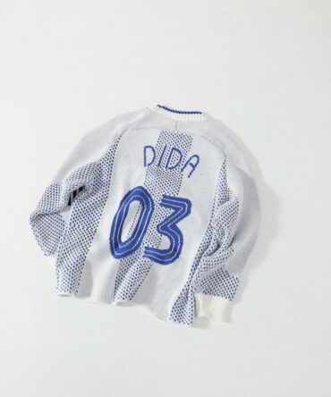 Football Jerseys Sweater Graphic Knit Pullovers Crew Neck Loose Sweaters