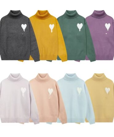 Sweater Love Turtleneck Autumn Spring Winter Knitted Sweater