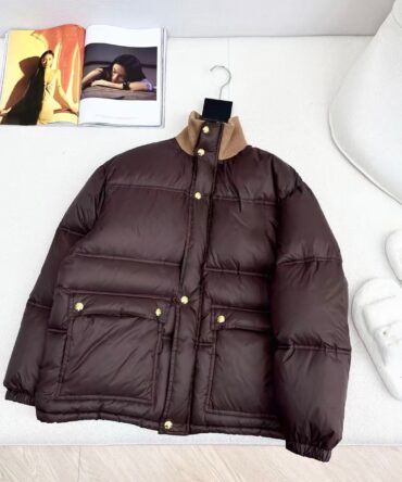 Autumn Winter Fashion Long Sleeve Solid Stand Collar Jacket