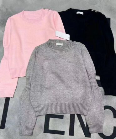 Comfortable Long-sleeve Pullover Women Pullover Sweater Women's Winter Solid Color Sweater O-neck Long Sleeve Knit Pullover