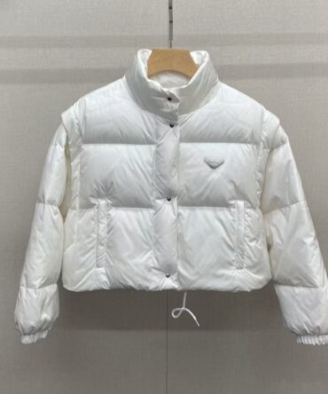 New Two-wear Short-cut Hooded Cotton-padded Women's Warm Jacket Bread Coat