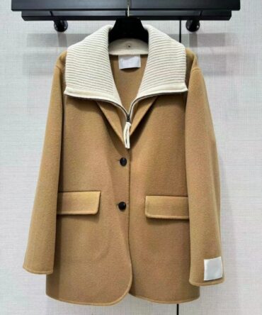 Knitted Collar Winter New Wool Jacket Coat  Women's Clothing